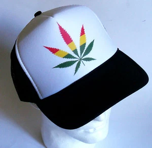 New Rasta Chronic Snapback Hat Weed Trucker Cap Pot Marijuana Swag 420 Party HOT - Picture 1 of 4