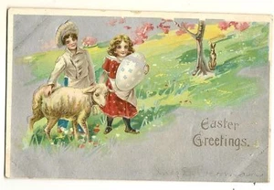 Boy chef Butcher hat girl lamb bunny rabbit Easter - Picture 1 of 1