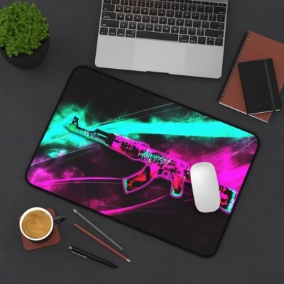 Gaming Mauspad, CSGO Mauspad, Schreibtischunterlage, AK-47 | Neon Revolution 30x46 cm - Bild 1 von 4