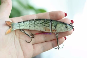 27g-30g 5" Multi Jointed Fishing Lure Bait Swimbait Life-like Shad Real - Picture 1 of 14
