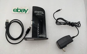 Plugable USB 3.0 Universal Laptop Docking Station Dual Monitor / Windows UD-3900 - Picture 1 of 6