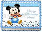 BABY MICKEY MOUSE Party Edible Cake topper image 