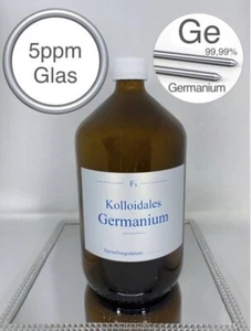 Kolloidales Germanium, 1000ml, hochrein, hochkonzentriert, 5ppm, frisch, top!!! - Bild 1 von 8