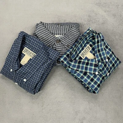 Duluth Shirts Men Small Free Swingin Flannel Wrinkle Fighter Button Down Lot NEW - Image 1 of 4