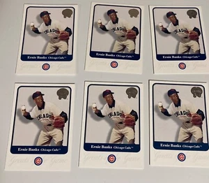 Lot of 6 Fleer Greats of the game Ernie Banks baseball cards - Picture 1 of 1
