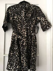 Donna Karan black - leopard print dress