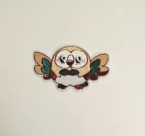Pokemon Rowlet Flying Type Character Embroidered Iron/Sew On Applique Patch - Picture 1 of 11