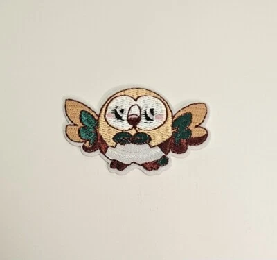 Pokemon Rowlet Flying Type Character Embroidered Iron/Sew On Applique Patch  - Image 1 of 4