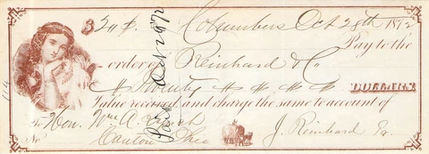 1872 LOVELY LASS REINHARD CO COLUMBUS HAY WAGON HARVEST Cover