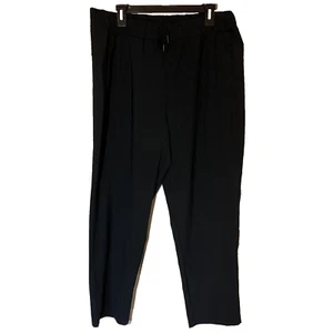 Zenergy by Chicos Size 3 US XL Black Pull-on Full Length Pants Front Pockets - Picture 1 of 6