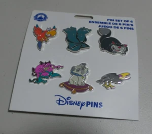 Disney Parks Sidekicks Pin Set of 6 Booster Pack Lucifer Pain Percy NEW - Picture 1 of 1