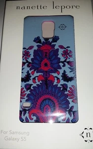 NEU Nanette Lepore Samsung Galaxy S5 Hülle Blau / Multi Print, CO8904U - Bild 1 von 6