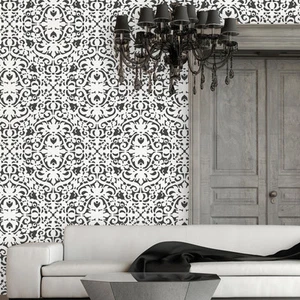 Plantillas de pared patrón geométrico toda plantilla Monique para fondo de pantalla - Imagen 1 de 4