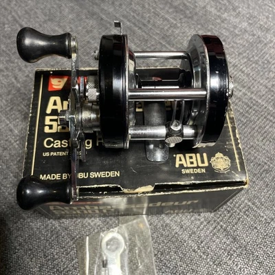 Abu Garcia Ambassadeur 5500C Fishing Reel Vintage Black, Sweden Foot #791100 - Image 1 of 4