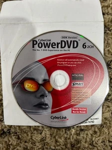 New Never Used CyberLink PowerDVD 6.0 w/ code/key - Picture 1 of 1