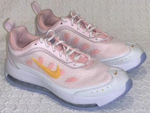 NIKE Air Max AP Summit White Pink Topaz Gold Blast Running Shoes NEW Womens Sz 8 - Picture 1 of 9