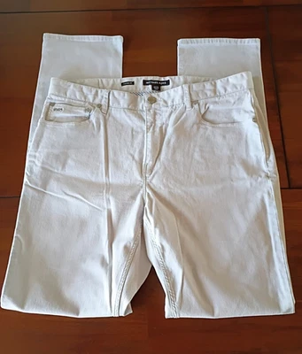 Pantalones chinos Michael Kors para hombre 34x34 calce a medida pierna recta Foto 1 de 4