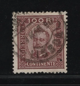 Portugal - 1892-93 D. Carlos I - 100 Reis - Perforation 12 3/4 - Used - Picture 1 of 2