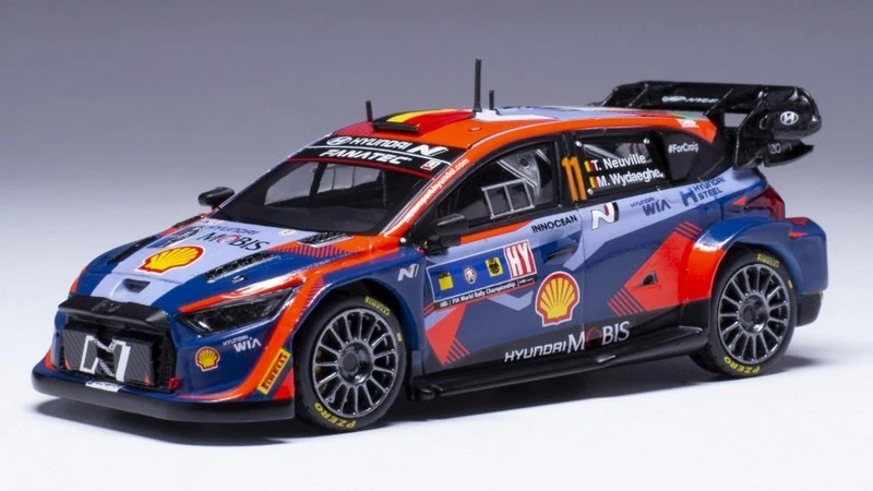 Hyundai I20N WRC Centr.Europe Rally 2023 Neuville-Wydaeghe 1:43 IXO RAM909 - Immagine 1 di 1