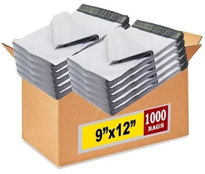 1000x Poly Mailers Shipping Bags Envelopes Premium Bag 9x12 2 Mil - Picture 1 of 6