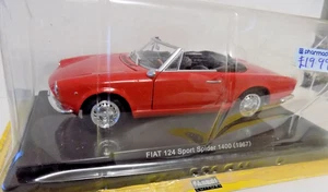 FIAT 124 SPORTS SPIDER 1400 -1967- IN RED 1:24 SCALE BY FABBRI EDITION - Picture 1 of 3