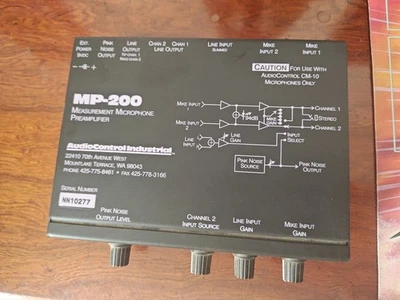 Audio Control Industrial MP-200 Measurement Microphone Preamplifier Untested - Image 1 of 4
