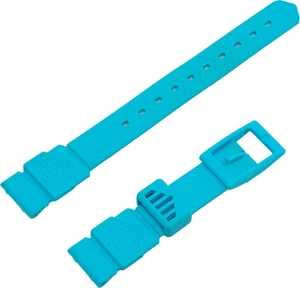 Tag Heuer formula 1 blue rubber strap (15mm x 12mm) short end: 2.5 inches - Picture 1 of 9