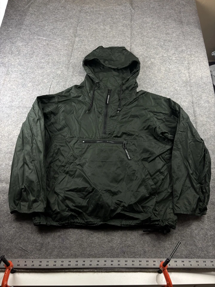 Cortavientos retro Old Navy para hombre M 1/2 cremallera nailon con capucha anorak de colección años 90 VER* Foto 1 de 4