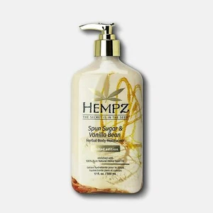 HEMPZ SPUN SUGAR & VANILLA BEAN HERBAL BODY MOISTURIZER LOTION LIMITED EDITION - Picture 1 of 2