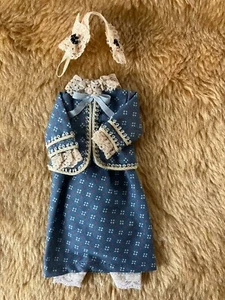Heidi Ott brand 1:12 scale doll blue, lace trimmed outfit new collectable - Picture 1 of 3
