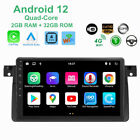 Android 12 Head Unit Car Stereo 9" For BMW E46 M3 Radio CarPlay Sat Nav GPS BT
