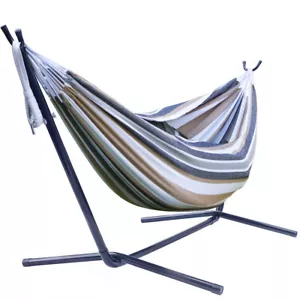 Sorbus Double Hammock w/ Steel Stand - 2 Person (450 LBS) Adjustable Hammock Bed - Picture 1 of 6