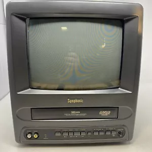 Symphonic SC3809 9" TV VCR VHS Combo Player A/V Retro Gaming CRT TV ***NO REMOTE - Picture 1 of 16