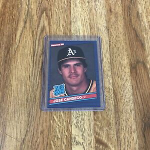 JOSE CANSECO RC 1986 Donruss #39 RATED ROOKIE Oakland Athletics Free Shipping