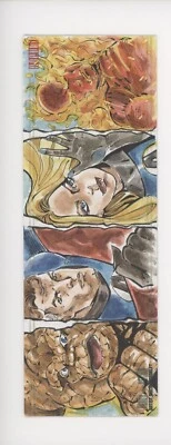 2022-23 Marvel Annual Four Panel Sketch Auto Fantastic Four Emrah Cildir 1/1 - Image 1 of 2