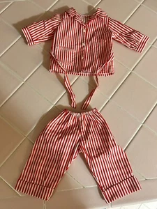 American Girl Molly Red White Striped Pajamas Retired Excelent Condition Pre-Own - Picture 1 of 6
