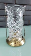 Vintage Crystal Candle Holder Crystal Cut Glass Decorative Art