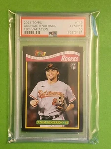 Gunnar Henderson 2023 Topps TBT Photo Variation #149 /63 RC PSA 10 - Pop 3 - Picture 1 of 3