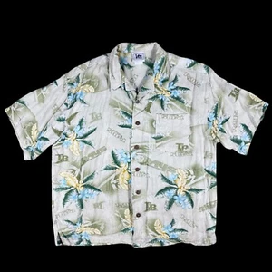 Camisa Hawaiana De Colección Tampa Bay Devil Rays Para Hombres XL Manga Corta Con Botones Años 90 Y2K - Imagen 1 de 12