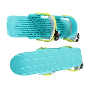 (Color)Mini Ski Skates Mini Ski Shoes Adjusable Skiboards Attach To Skis LJ - Picture 1 of 22