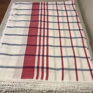 Philippinische handgefertigte Decke (Habing Iloco) 84”X106” Plaid mehrfarbig NEU - Bild 1 von 4