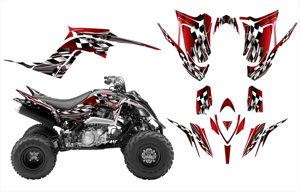 Raptor 700 graphics wrap kit 2013 - 2019 thick durable 24 mil racing vinyl #2500 - Image 1 of 4