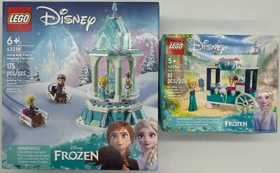 2PC Disney Frozen Set ~ Anna & Elsas Magical Carousel & Elsas Frozen Treats ~NEW - Image 1 of 2