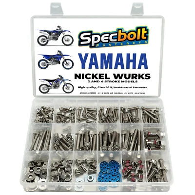 Nickel YZ Nickel Wurks Bolt Kit Yamaha 65 85 100 125 250 490 500 Rivals Titanium - Image 1 of 4