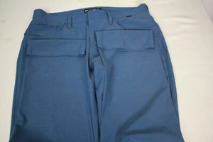 TRAVIS MATHEW New Mens Pant Jean Cut Heather Blue Lightweight Poly Spandex 34x32 - Picture 1 of 11