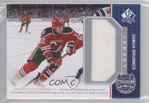 2014 SP Game Used Stadium Series/Winter Classic Materials Jersey Damien Brunner