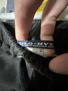 Vintage DLO-NYC Sweatpants Mesh Liner Baggy Y2K Black Sz L - Picture 1 of 11