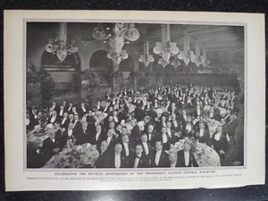 Illinois Central Railroad 50th Party Auditorium Hotel Chicago Leslie's 1901 - Bild 1 von 1