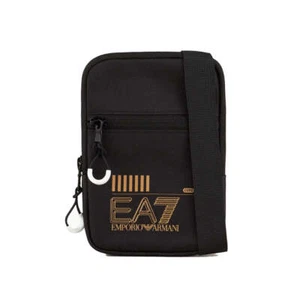 EA7 Emporio Armani Recycled Fabric Train Core Mini Bag - Black/Gold