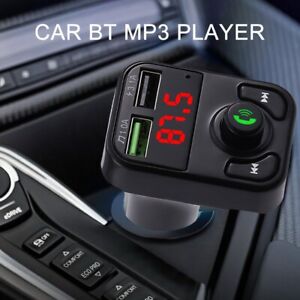 Bluetooth Car FM Radio Transmitter 2 USB Adapter Charger For iPhone ios Android